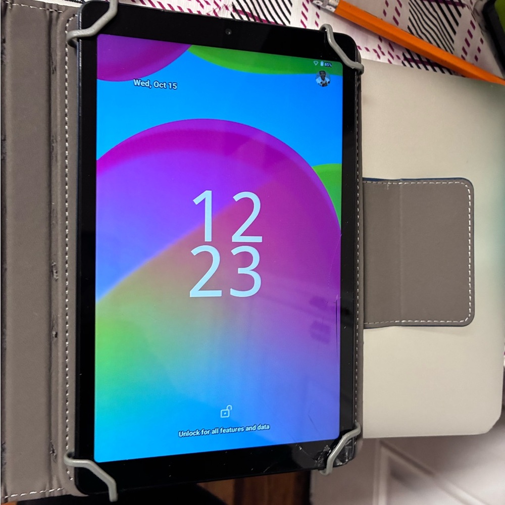 Gray Tablet Case with Stand